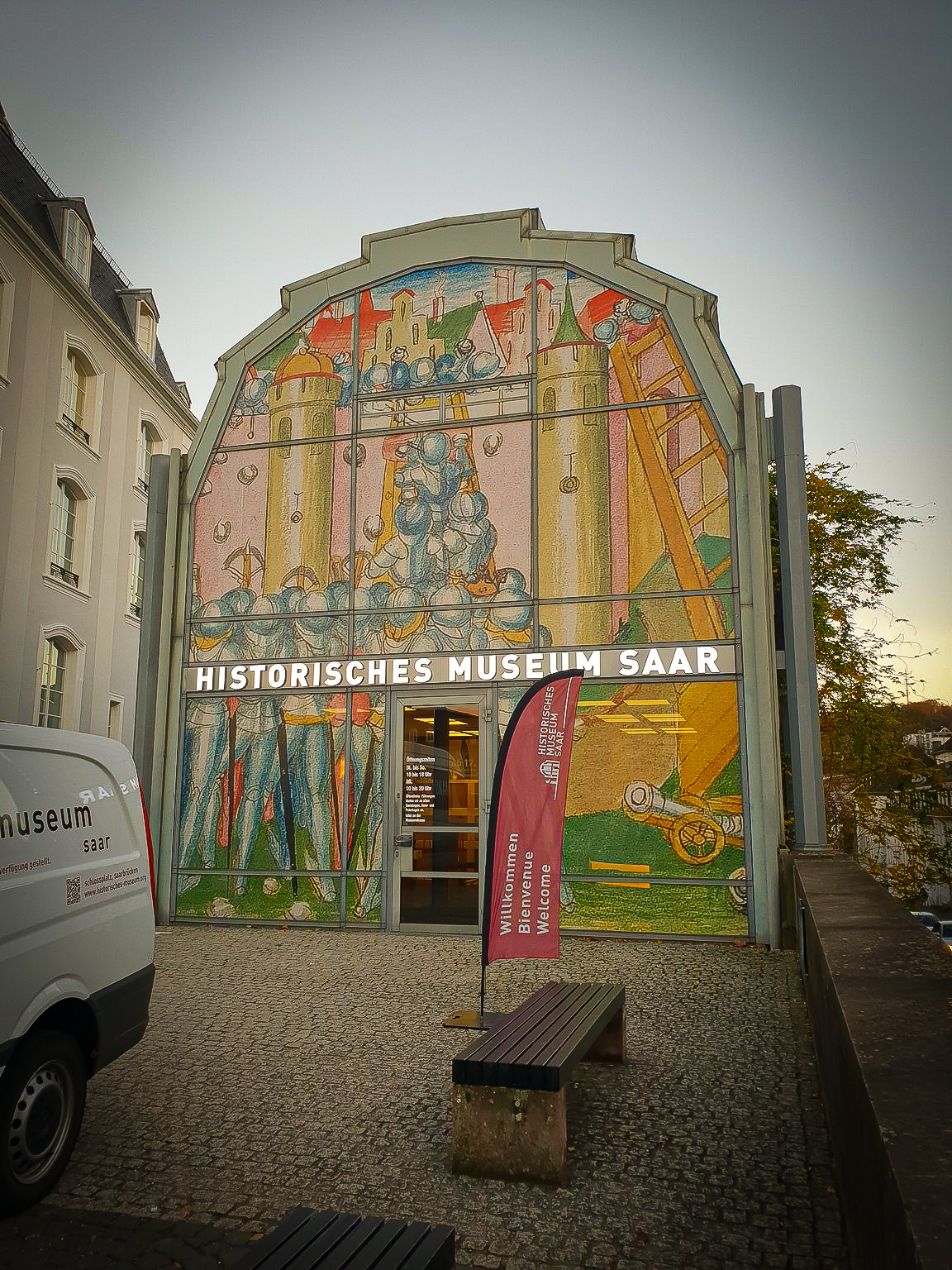 MAROTTA WERBUNG - Fassadenbeklebung für "Historisches Museum Saar" in Saarbrücken