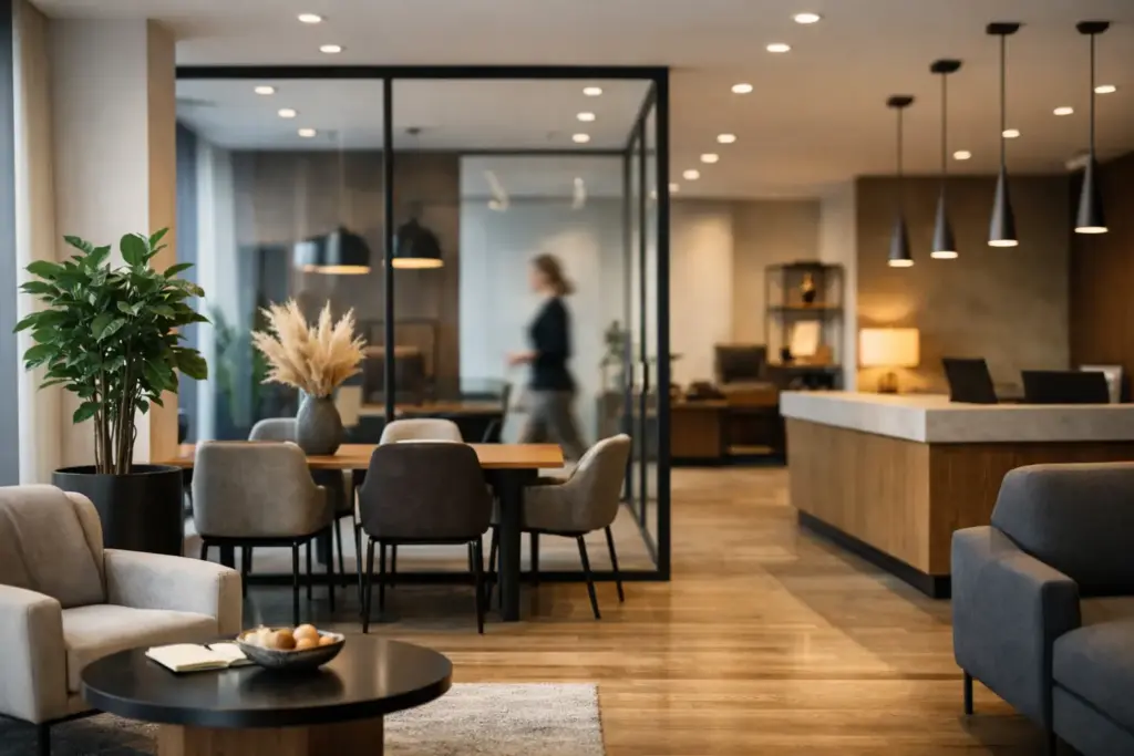 Interiordesign für Geschäftsräume, das wirkt