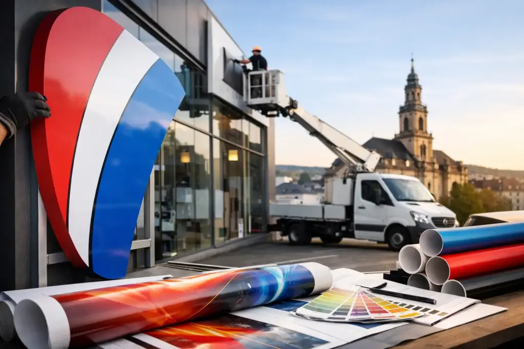 Werbetechnik Saarbrücken, die Wirkung zeigt