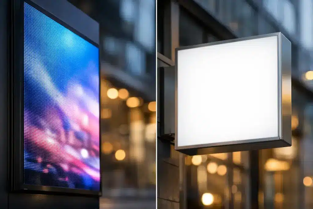 LED Werbeanlage oder Leuchtkasten?