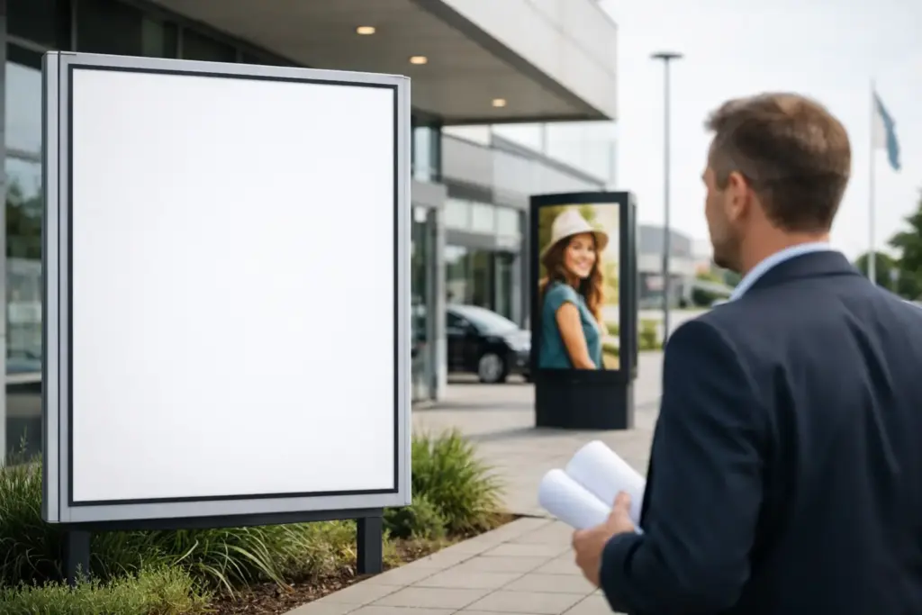 Leitfaden für Außenwerbung in Betrieben