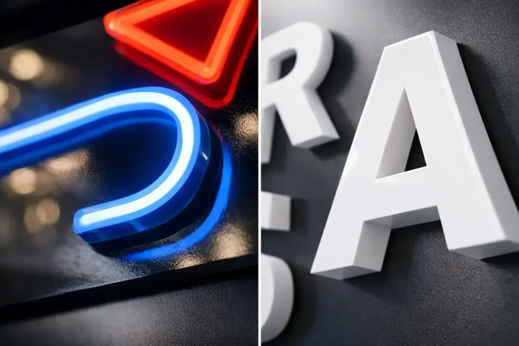 LED Neon versus Acrylbuchstaben richtig wählen
